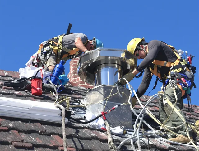 Protective chimney cap installed by Fort Lauderdale Chimney Sweep in Fort Lauderdale, FL