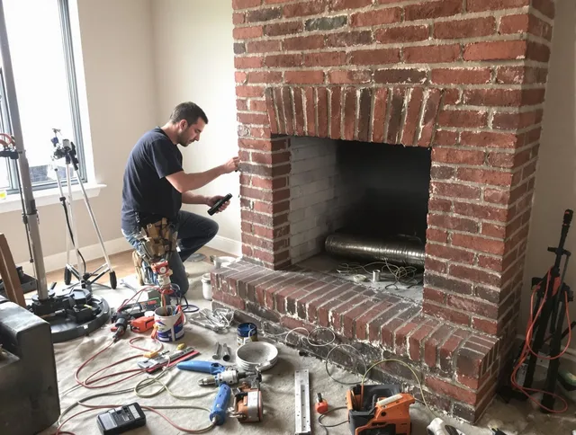 Fort Lauderdale Chimney Sweep specialist finalizing chimney liner service in Fort Lauderdale, FL