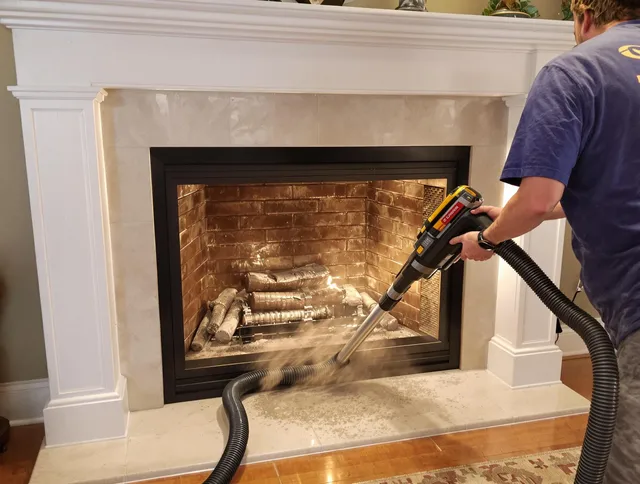 Fireplace cleaning performed by Fort Lauderdale Chimney Sweep in Fort Lauderdale, FL